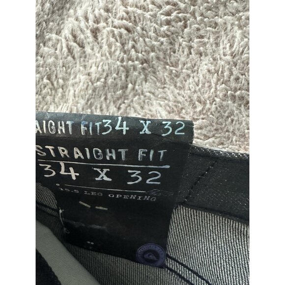 Quiksilver Men’s Jeans Revolver Straight Fit Size 34 x 32 New - Picture 6 of 16